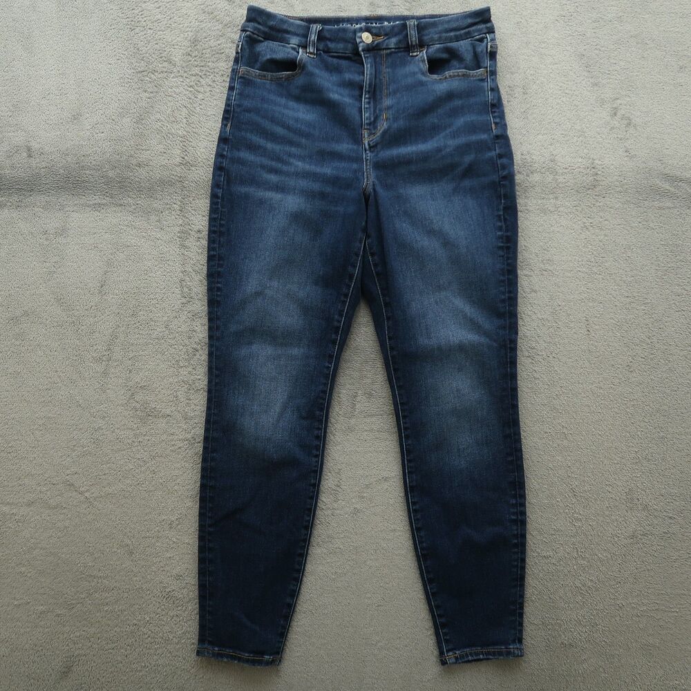 American Eagle Jegging Jeans Women's Size 8S Blue High-Rise Curvy 27" Inseam